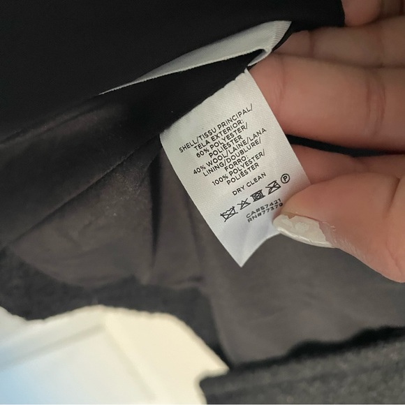 Ann Taylor Petite XS Black Wool Coat - Picture 5 of 8